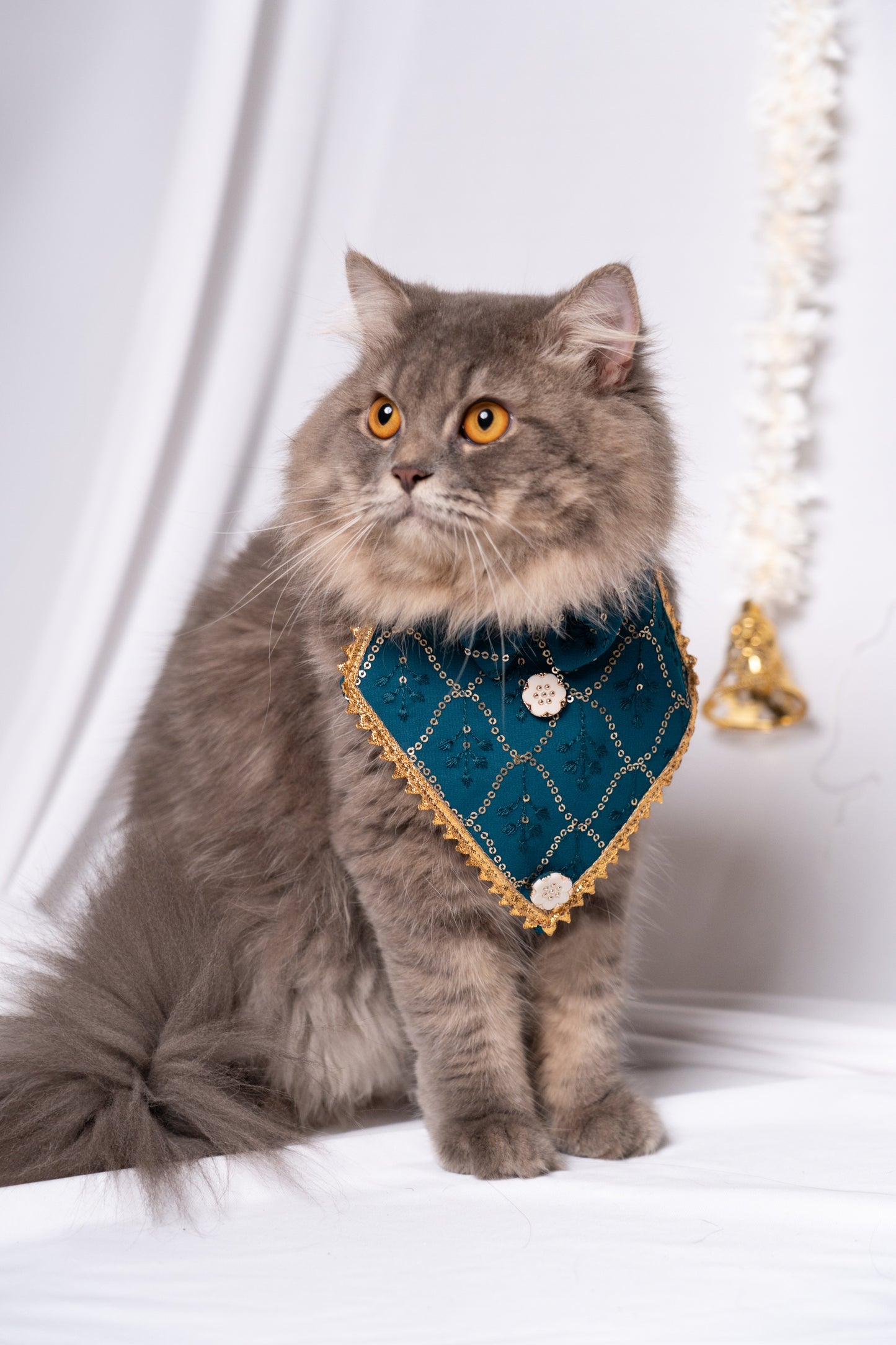 Festive Flair Bandana with hair bow