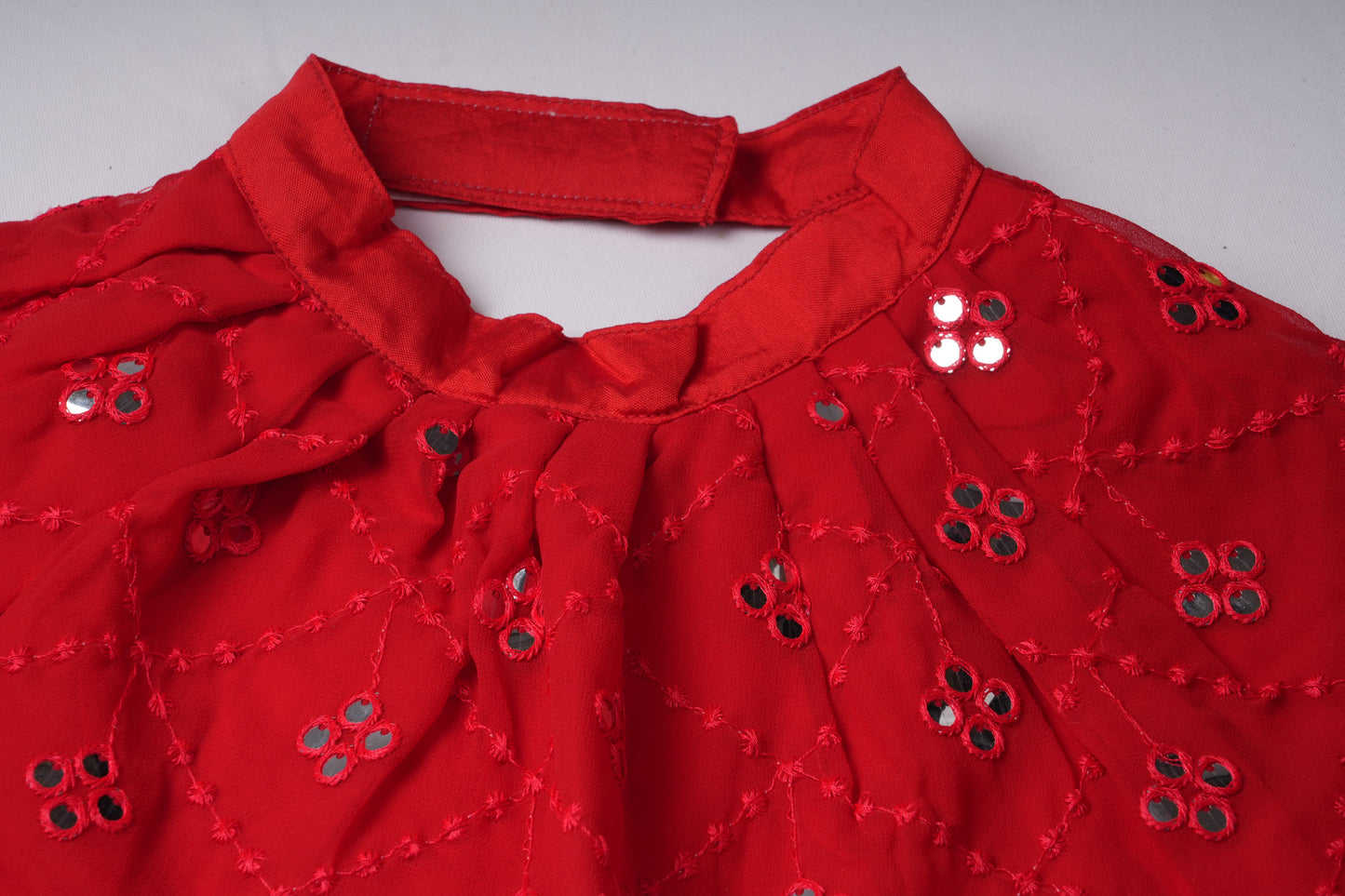 Ruby Sparkle Pet Lehenga