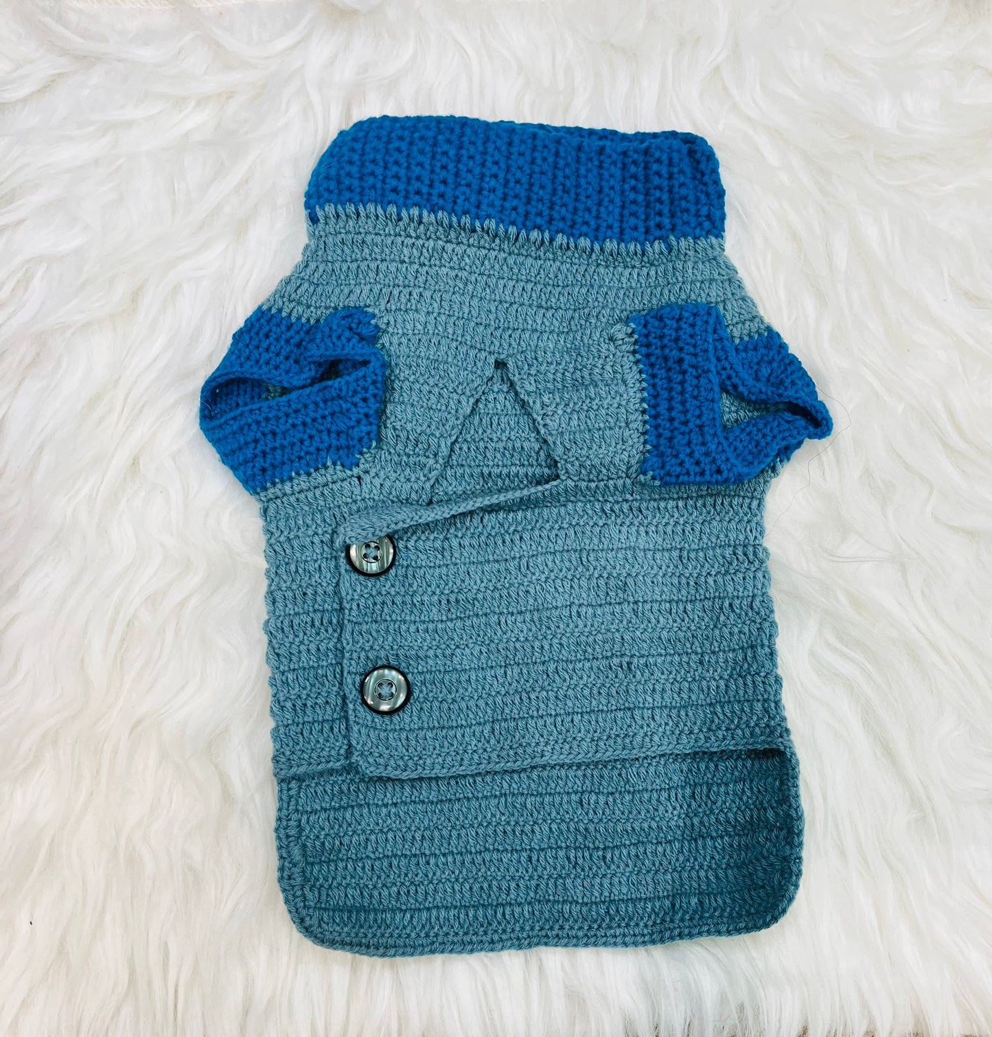 Button square Sweater