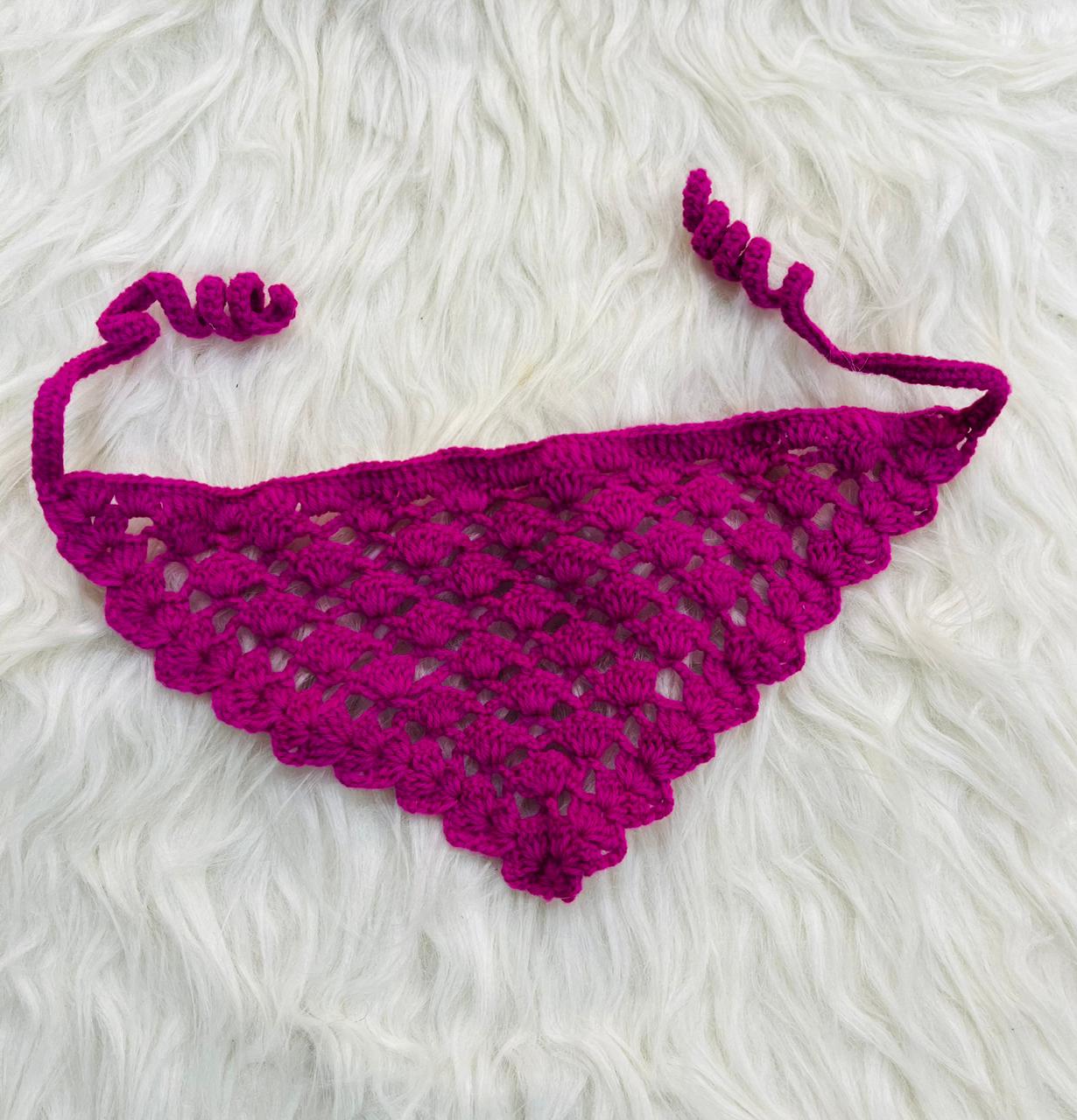 Pawsome Crochet Bandana