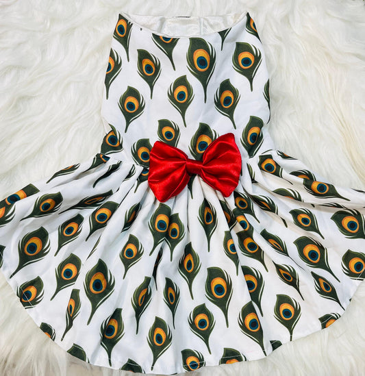Peacock Grace Pet Dress