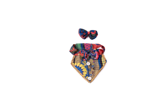 Festive Flair Bandana with hair bow