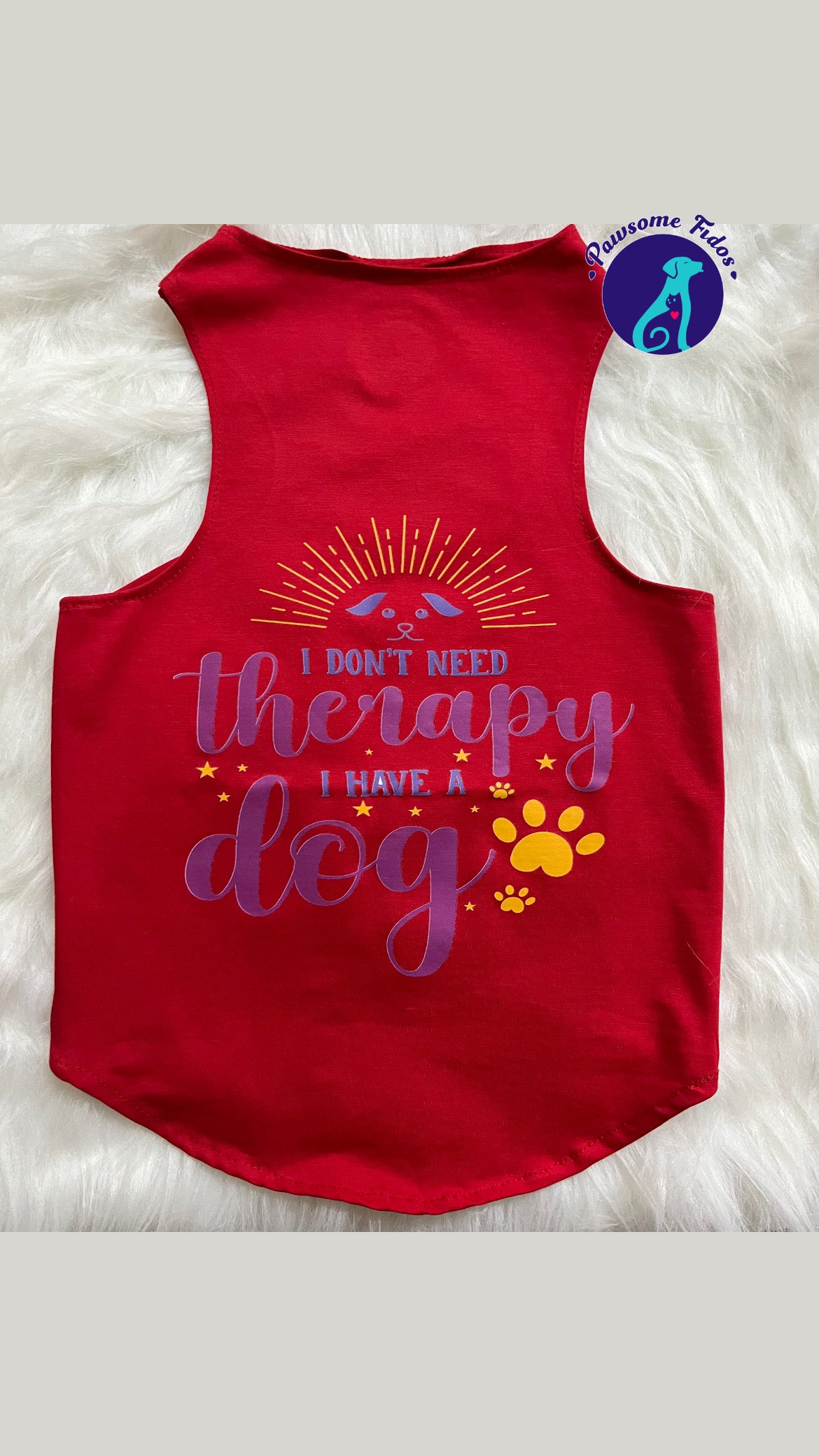 Printed Red T-Shirt for Dogs