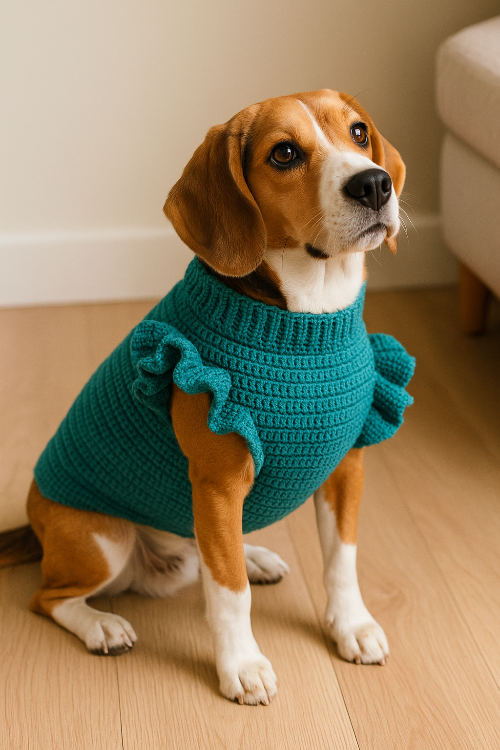 Sleeve Frill Sweater