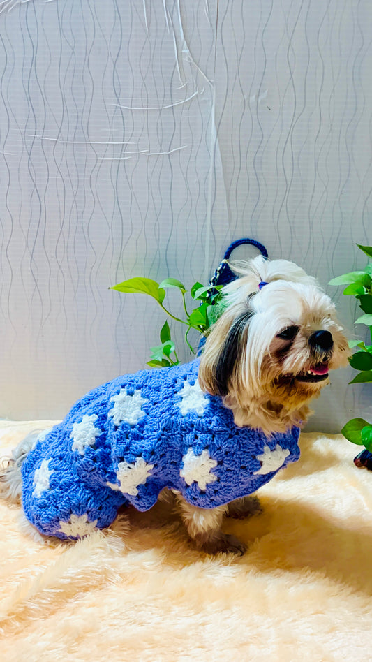 Handmade Knitted Dog Sweater – Cozy & Stylish Pet Outfit