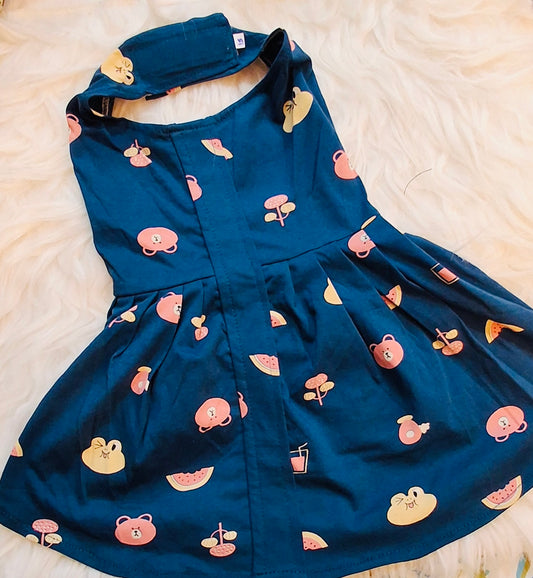 Blue cartoon frock