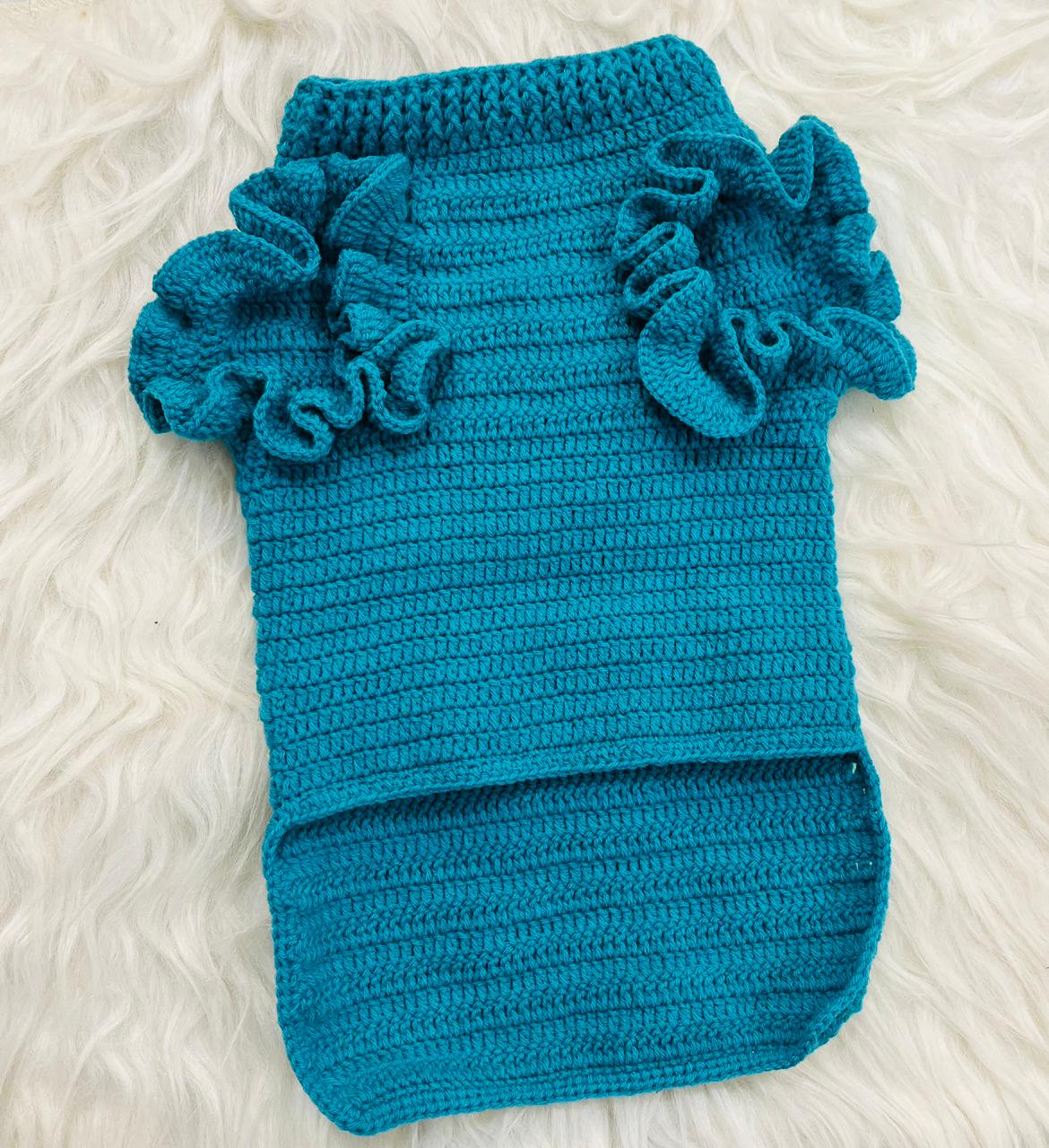 Sleeve Frill Sweater