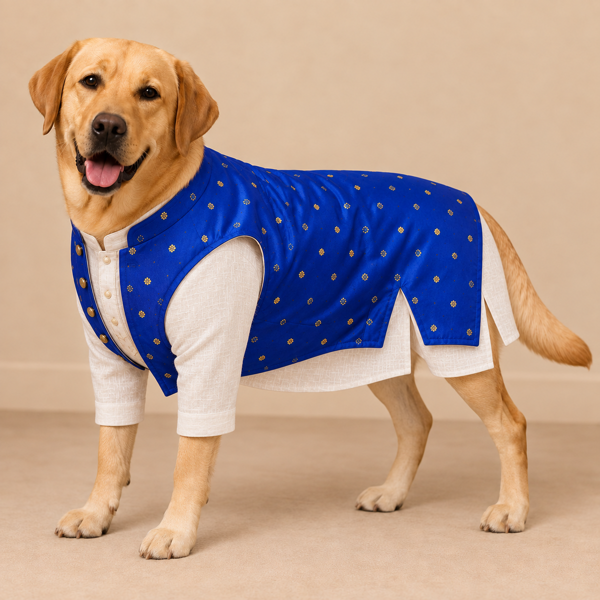 Blue Koti Shervani
