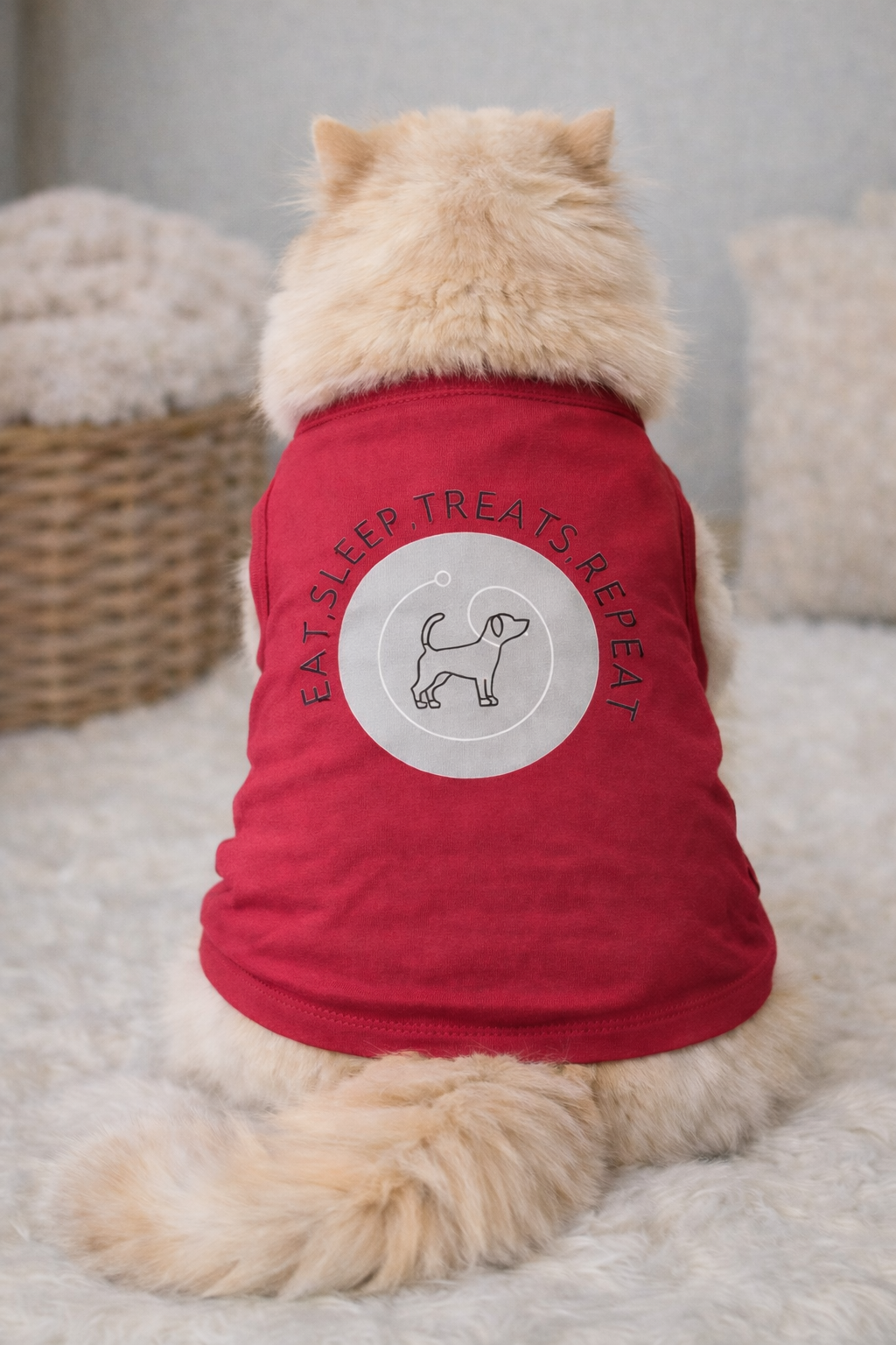 Pink Tee- "Eat, Sleet, Treat, Repeat"