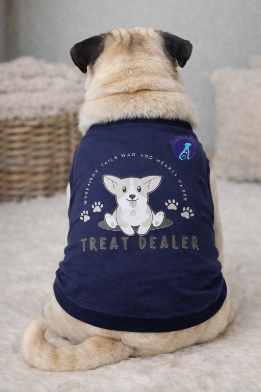 Blue Criss Cross Tee