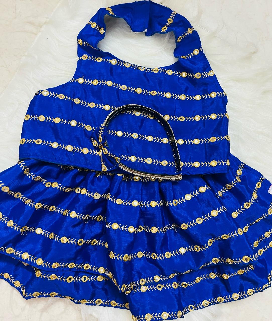 Blue Golden Lehenga