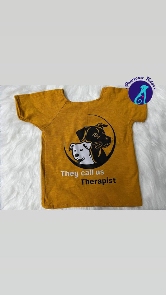 Therapist Vibes Yellow Tee